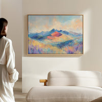 Lavender Fields Meet Coral Mountains