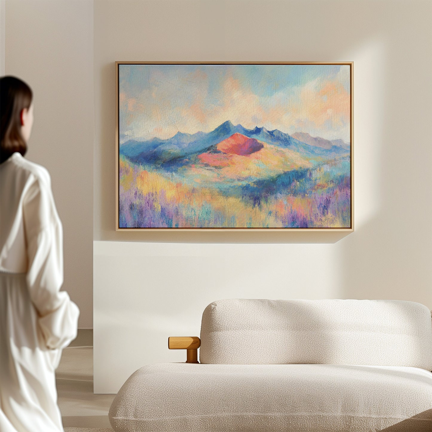 Lavender Fields Meet Coral Mountains
