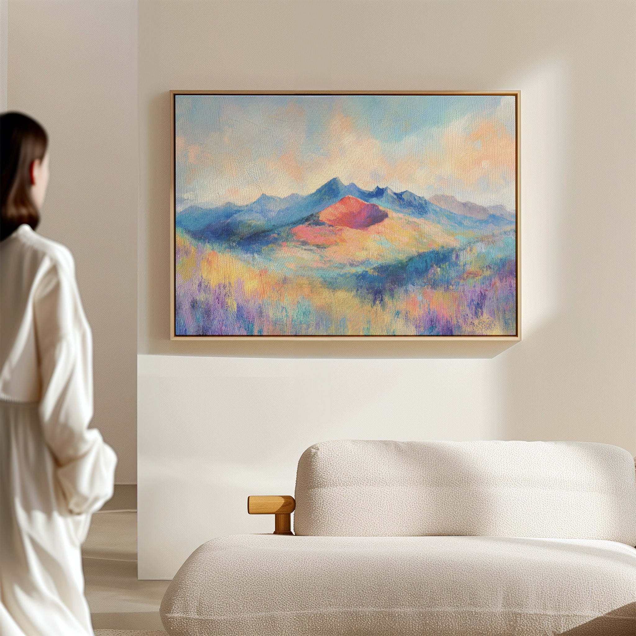 Lavender Fields Meet Coral Mountains
