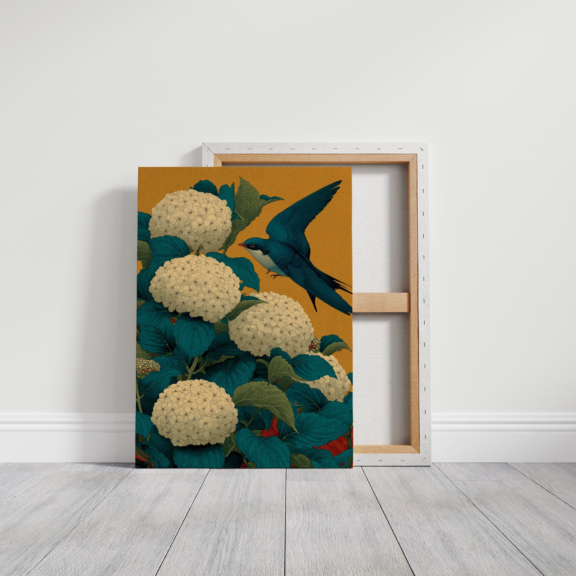 The Swallow Came Back for the Hydrangeas