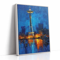 Seattle Burning Blue at Midnight