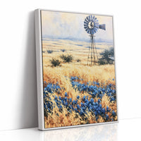 Windmill Above the Bluebonnets