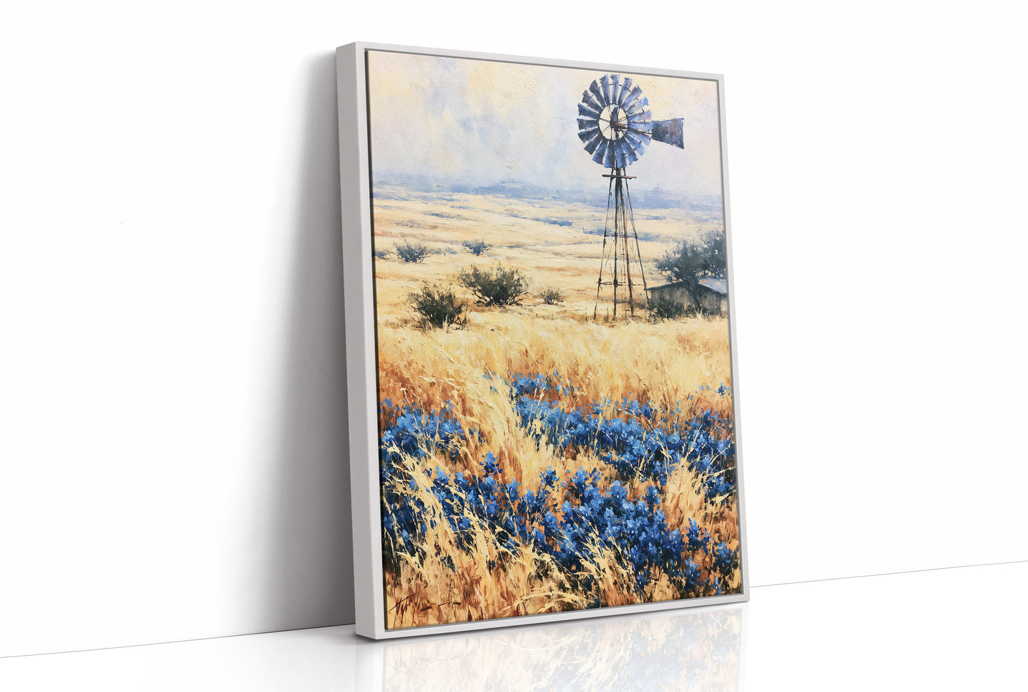 Windmill Above the Bluebonnets