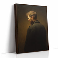 Amber Light On Contemplative Profile