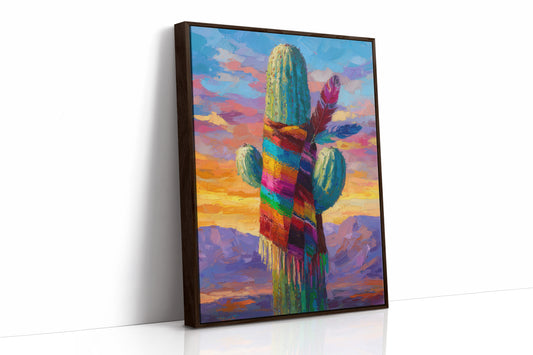 Saguaro Wears Rainbow Desert Dreams