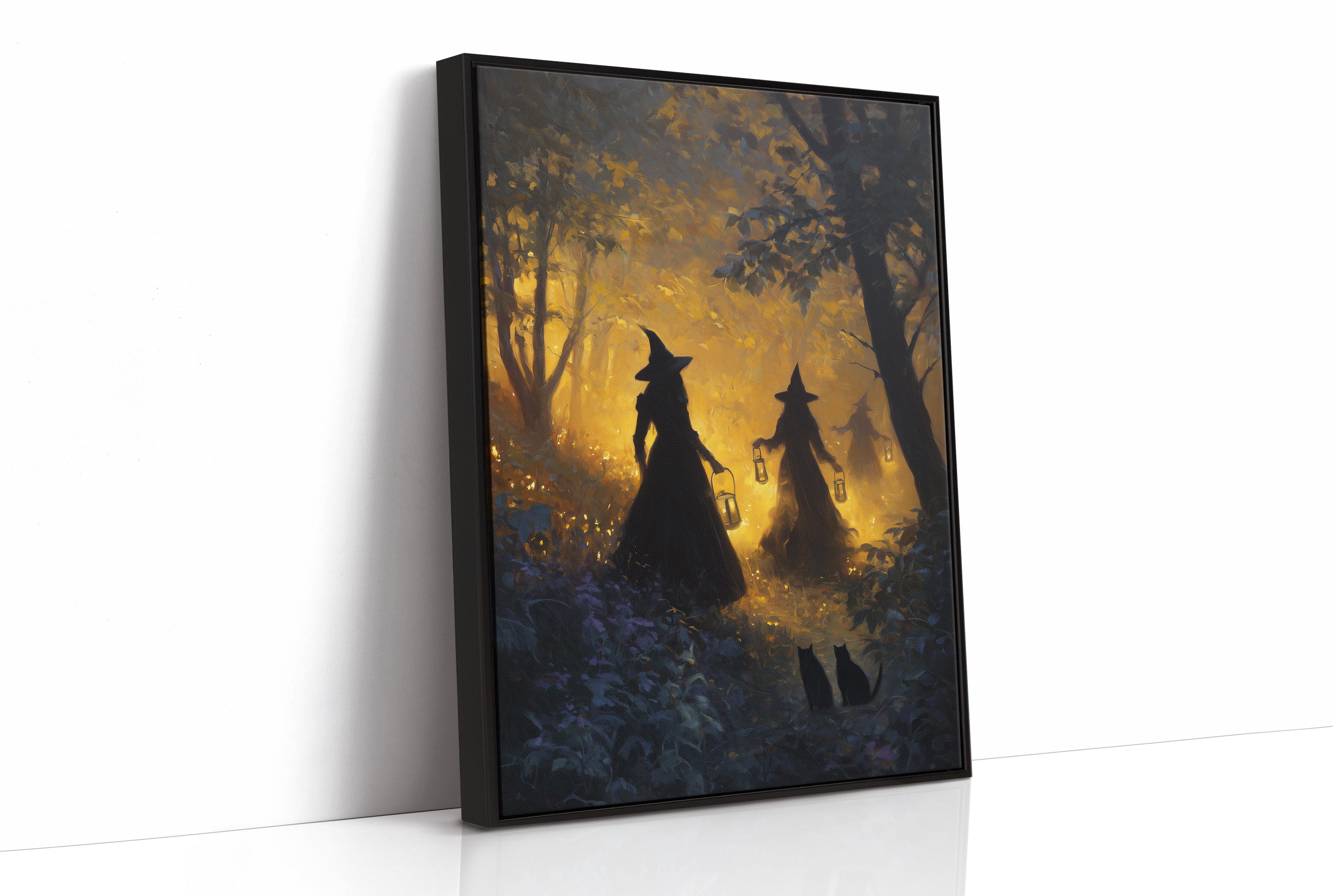Witches Gather Under Amber Skies