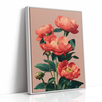 Coral Peonies in Bloom