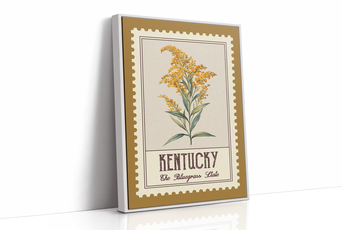 Kentucky Goldenrod Watercolor Stamp