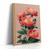 Coral Peonies in Bloom