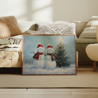 Snow Friends Share Christmas Magic Together