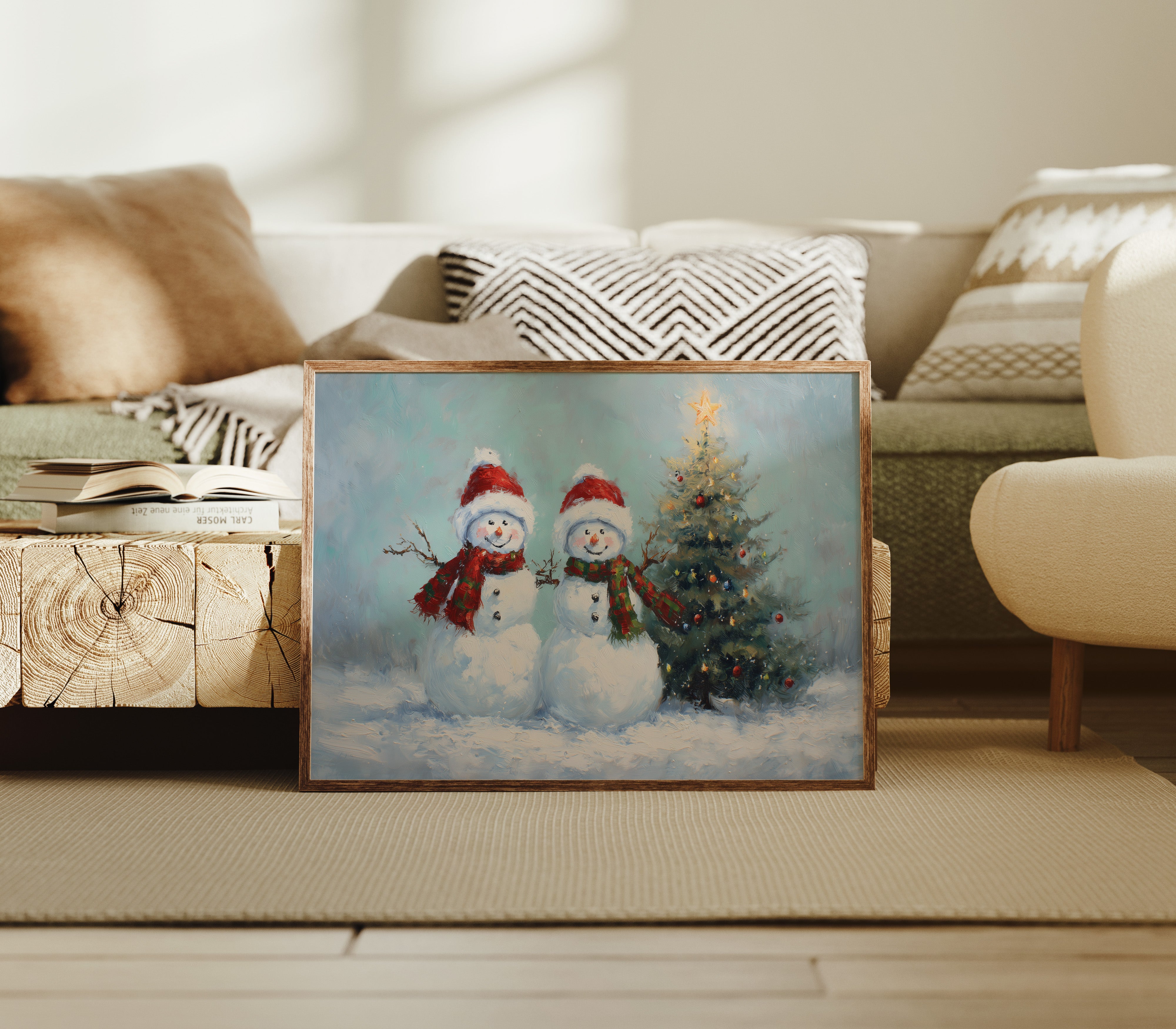 Snow Friends Share Christmas Magic Together