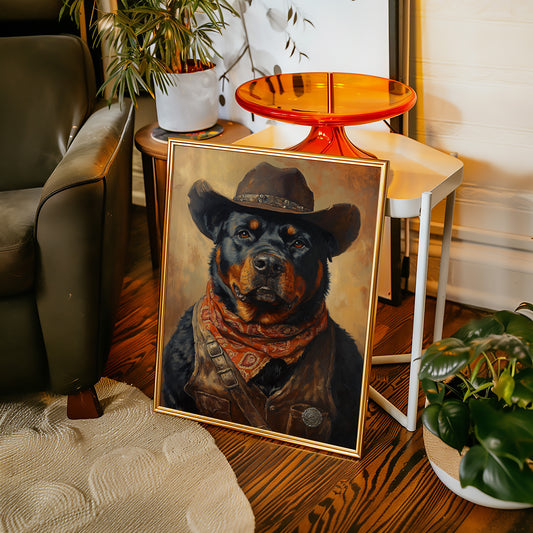 Rottweiler Ranger in the Wild West