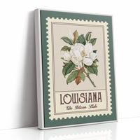 Louisiana Magnolia Watercolor Stamp
