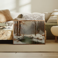 Winter Stream Carries Autumn's Memory