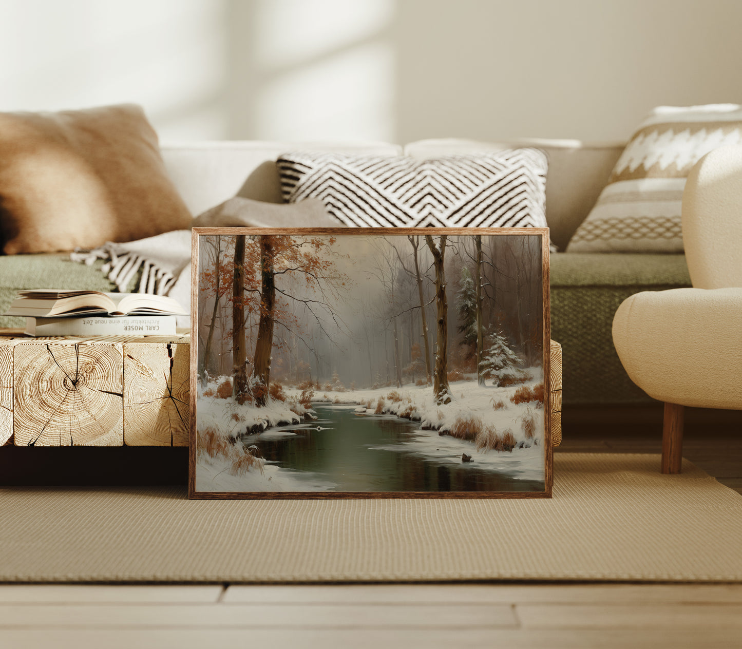 Winter Stream Carries Autumn's Memory