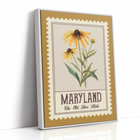 Maryland Black-Eyed Susan Watercolor Stamp