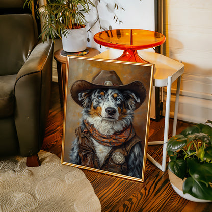 Australian Shepard Sheriff of the Painted Plains