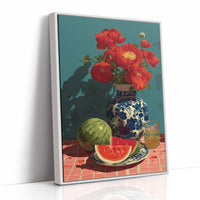 Poppies and Watermelon Slices