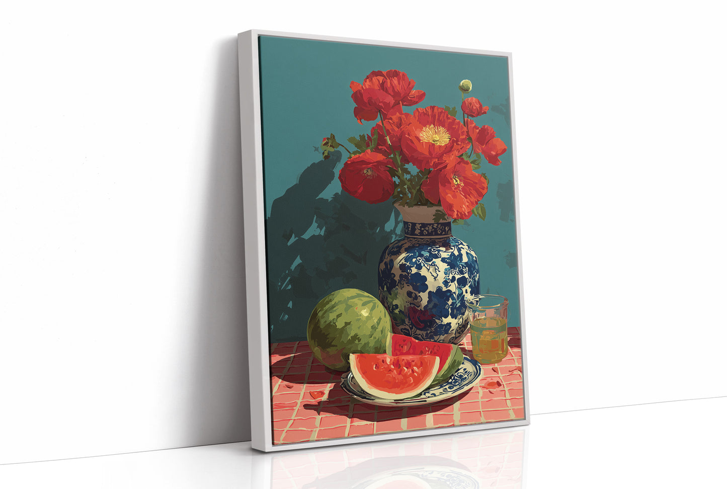 Poppies and Watermelon Slices