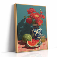 Poppies and Watermelon Slices