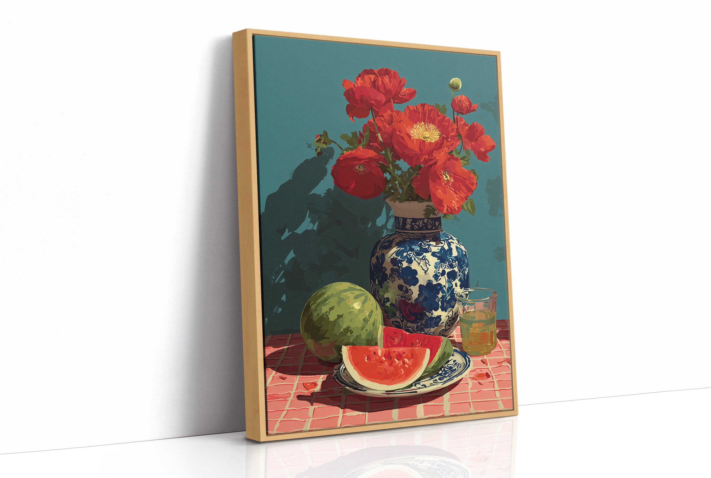 Poppies and Watermelon Slices