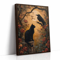 Moonlit Conversations Among Roses