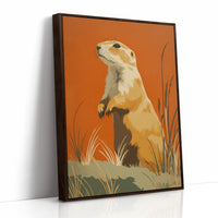 Prairie Dog Watches Autumn Unfold