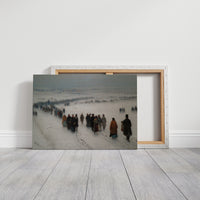 Thousands Gather On Frozen Ground