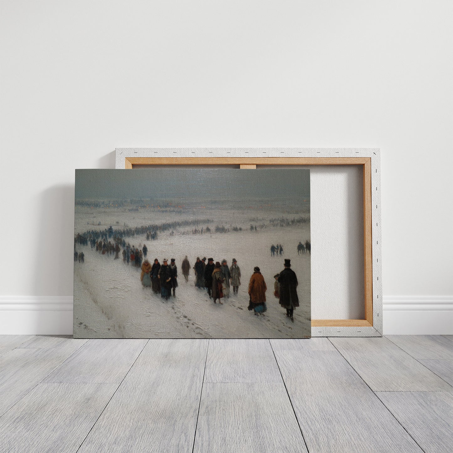 Thousands Gather On Frozen Ground