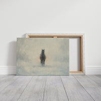 Black Horse Through the Mist