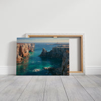 Sea Cliffs, Distant Lighthouse