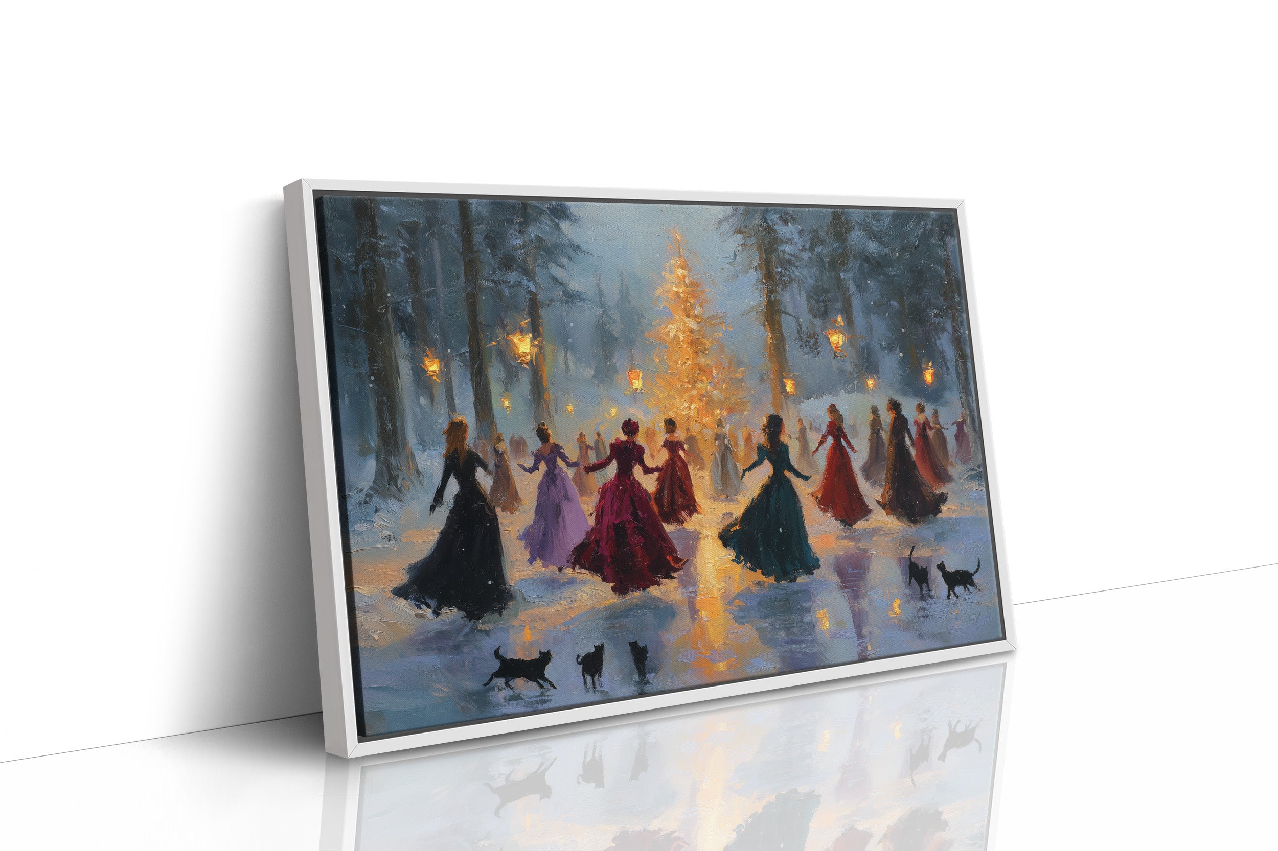 Lantern Waltz in Winter Woods