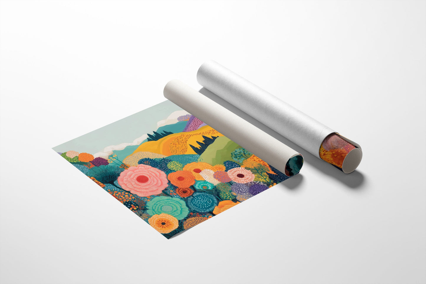 Rolling Hills Dance With Wild Blooms