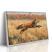 Fox, Leaping Through Gold