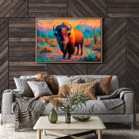 Sunset Bison Claims Desert Thunder