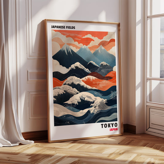 Japanese Fields – Mountain and Wave Harmony