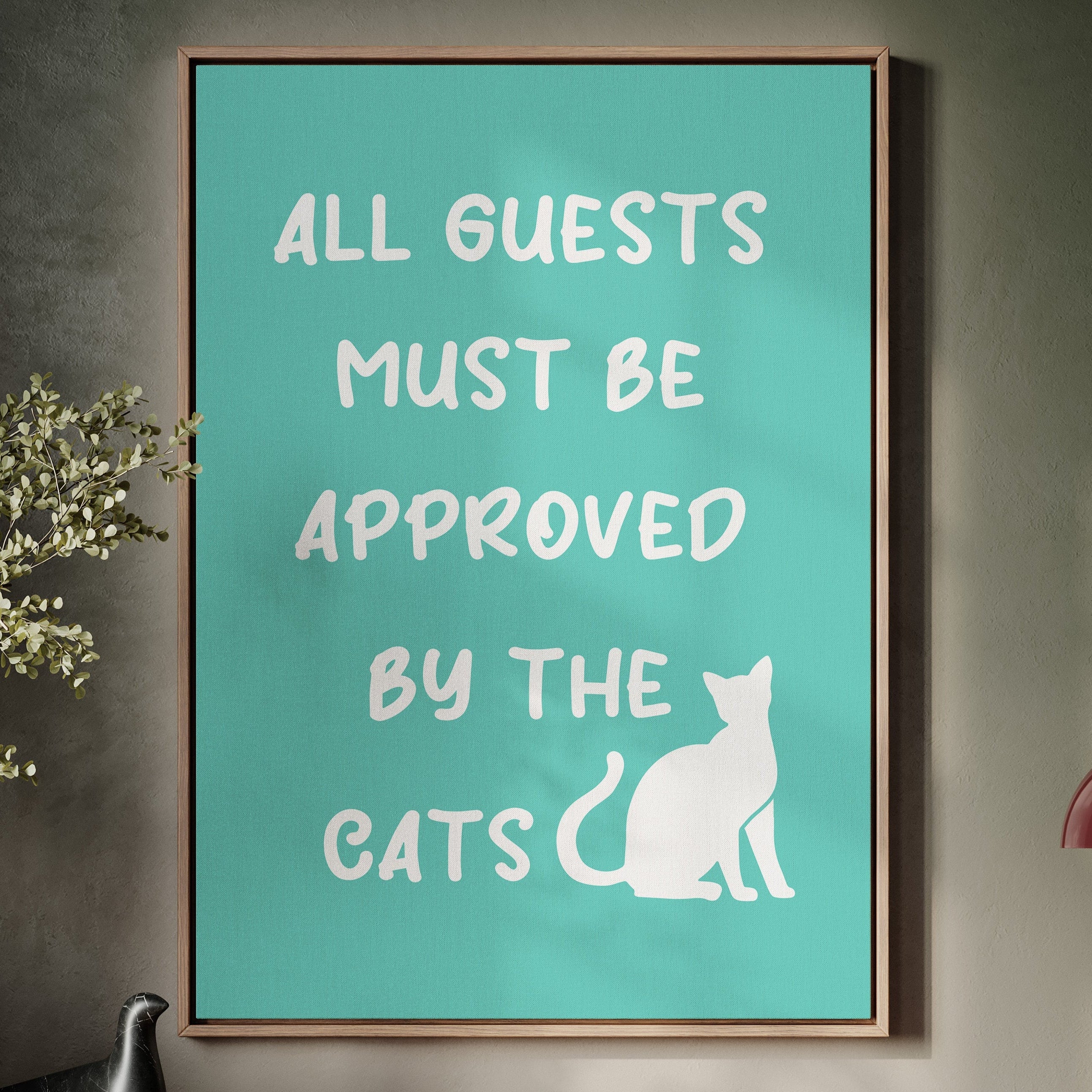 Entrance Requires Feline Approval