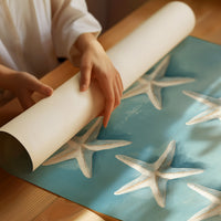 Sea Stars Float On Aqua Tide