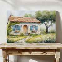 Summer Blooms By Cottage Door