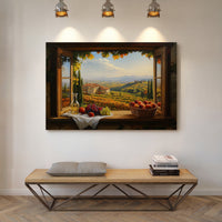 Autumn's Bounty Through Tuscan Windows