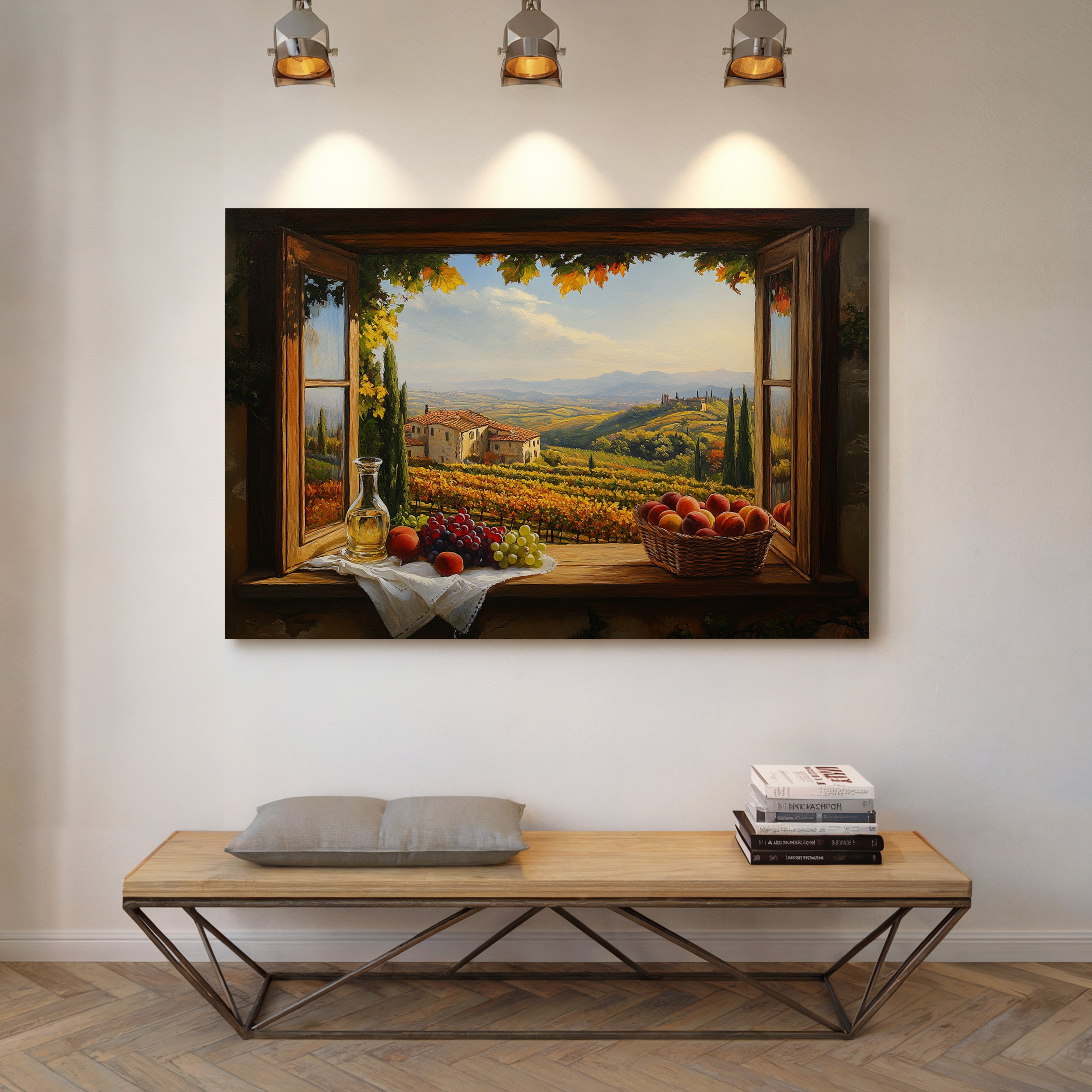 Autumn's Bounty Through Tuscan Windows