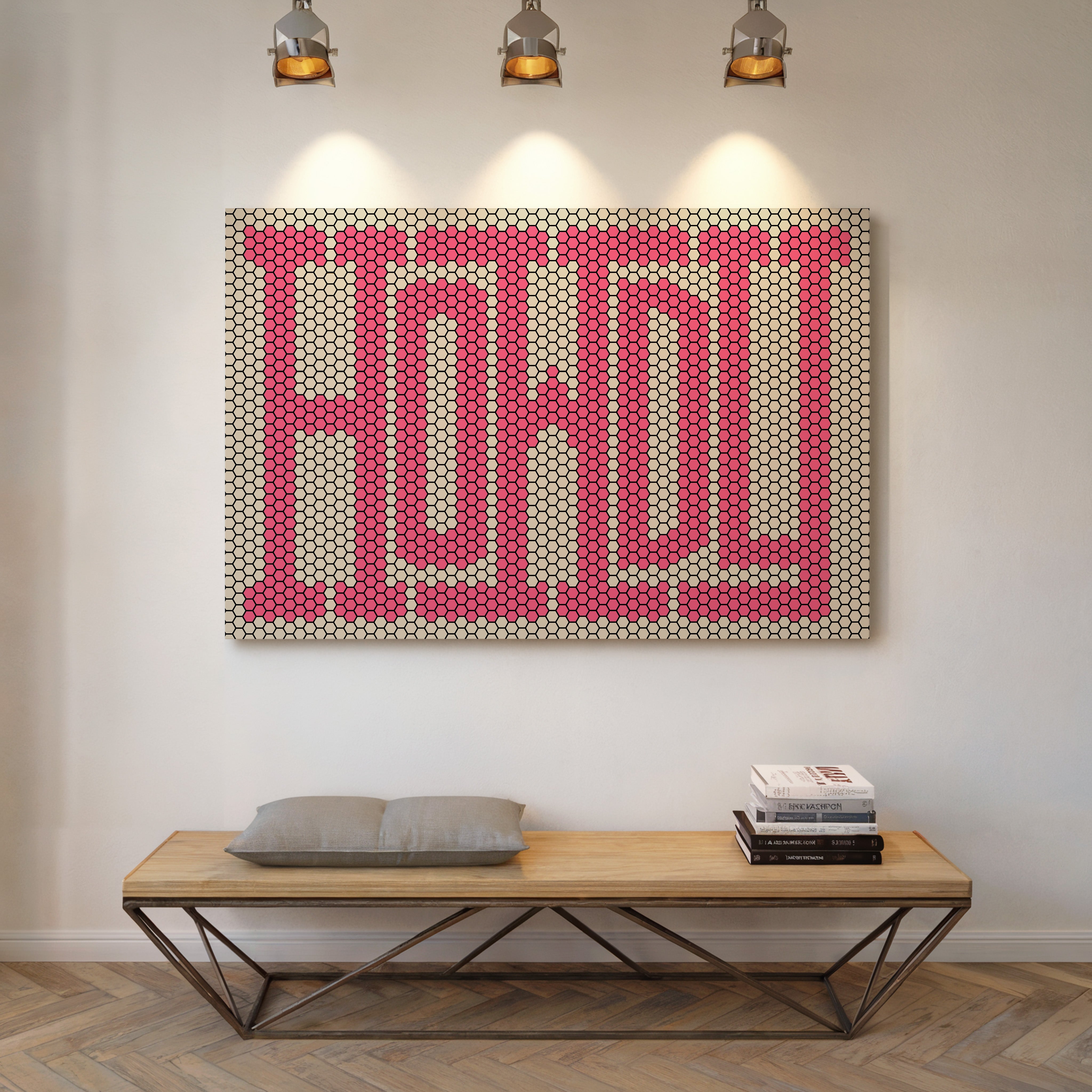 Howdy Pink Mosaic Western Greeting