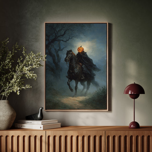 Headless Horseman Gothic Canvas Print - Enigmatic Wall Art - Gallery Canvas image 4