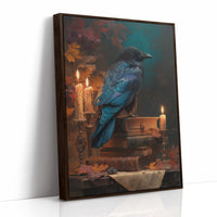 Raven Perches Among Ancient Stories