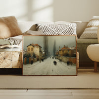 Winter Streets Remember Old Europe