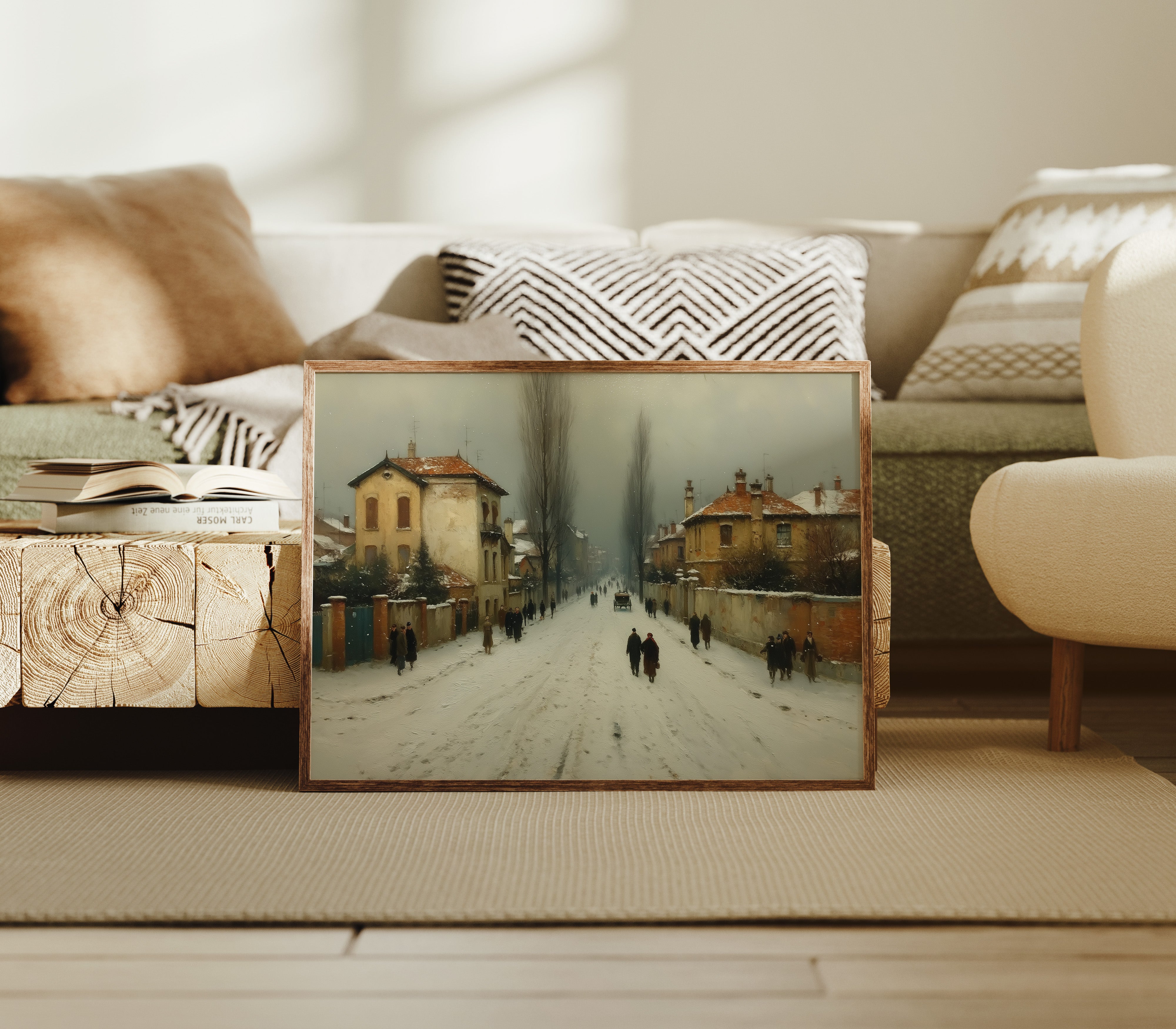 Winter Streets Remember Old Europe