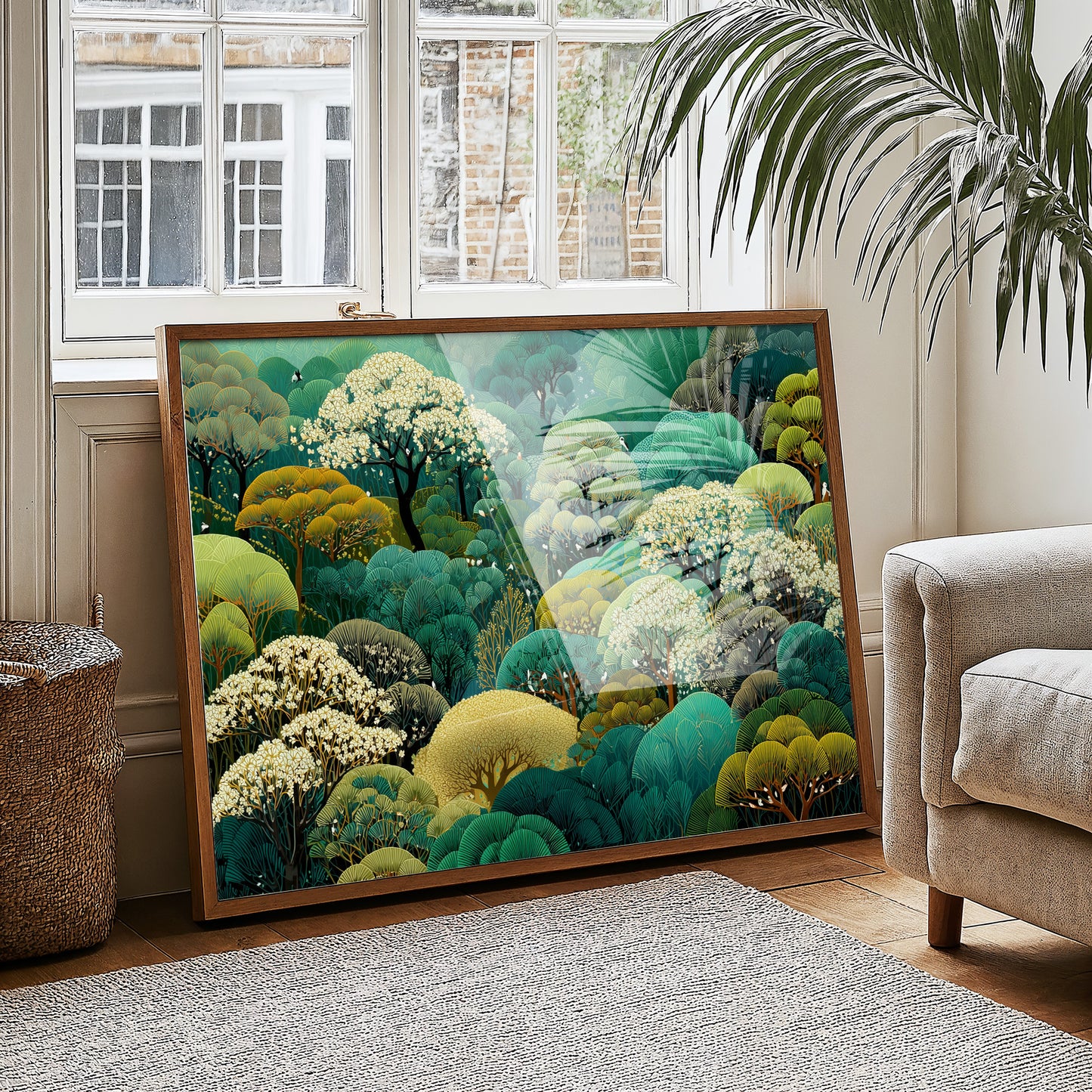 Forest Waves Dance In Emerald Light