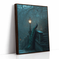 Midnight Peacock Guards Ancient Path