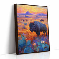 Prairie Bison Paint Golden Hours