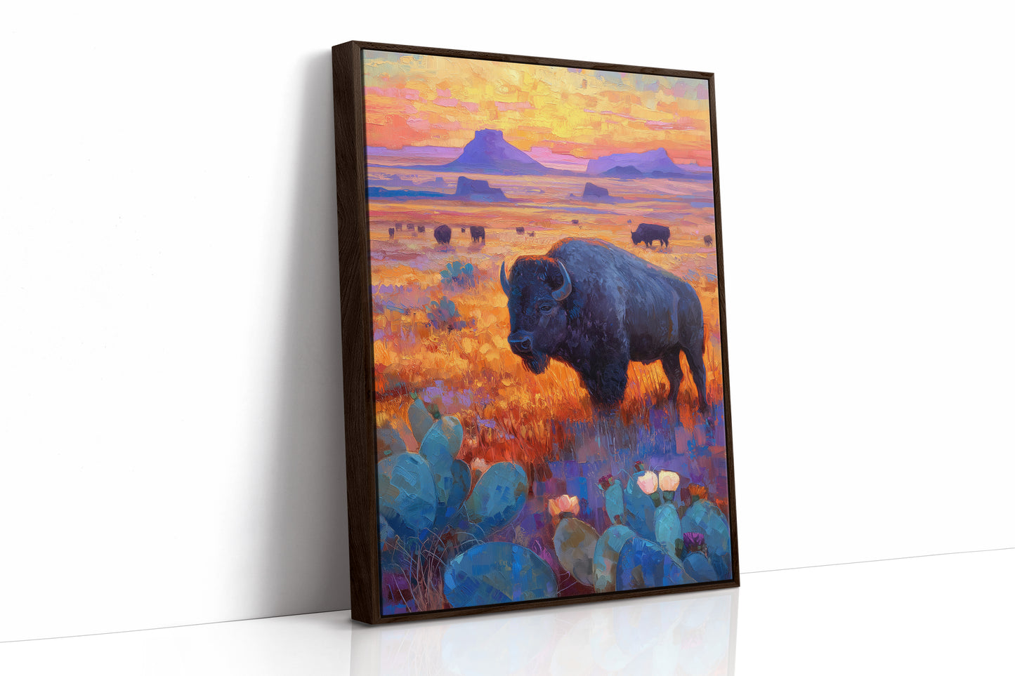Prairie Bison Paint Golden Hours
